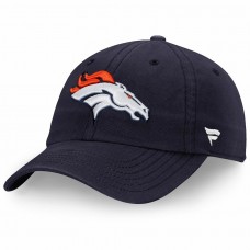 Men's Denver Broncos NFL Pro Line by Fanatics Branded Navy Fundamental Adjustable Hat 2509581